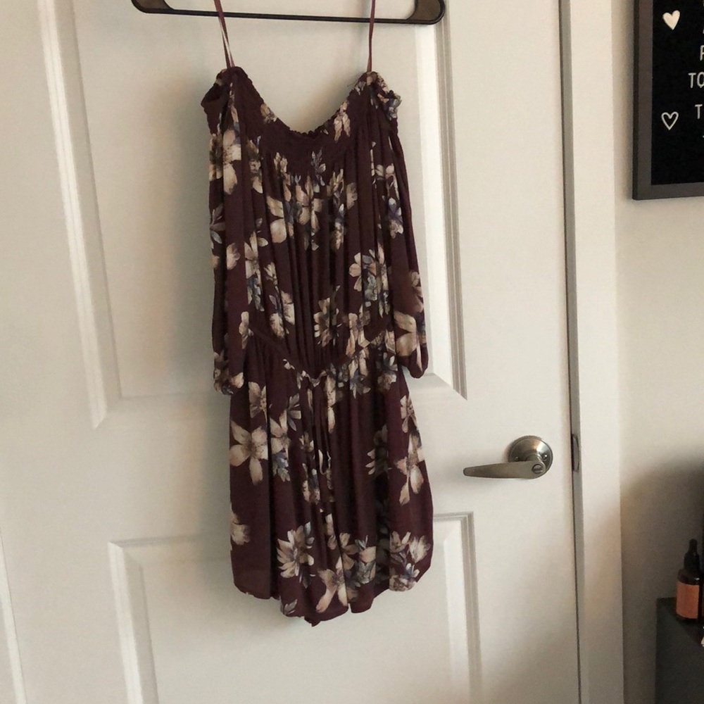 floral sleeveless romper